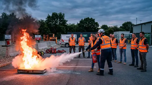 Curso prático de combate a incêndio, NRs, transporte de emergência e resgate técnico